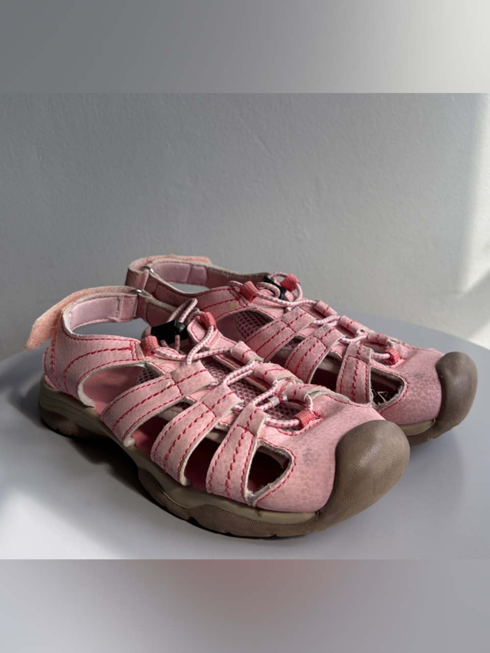 Eddie Bauer Water Sandals/ Rubber Toe. Pink. Youth Sz 1